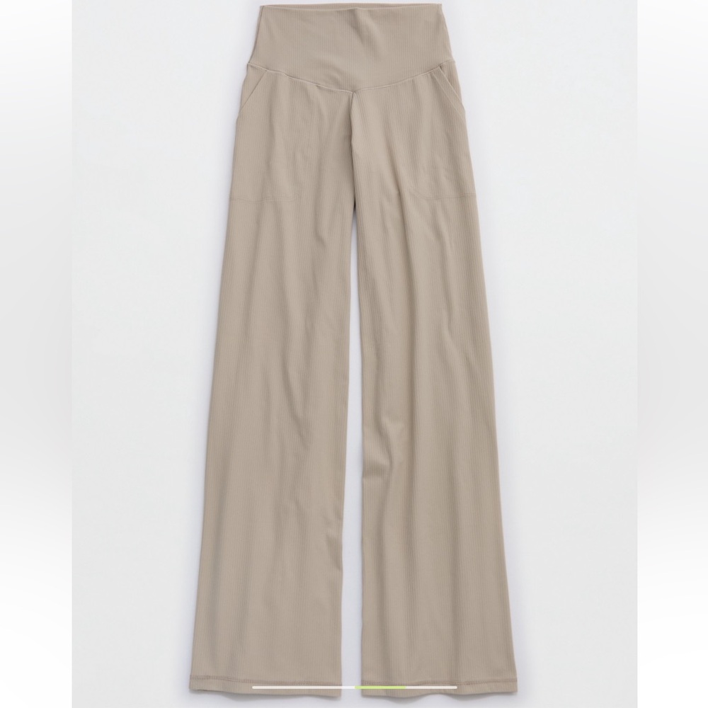 Women's cream color Wide-Leg Pants